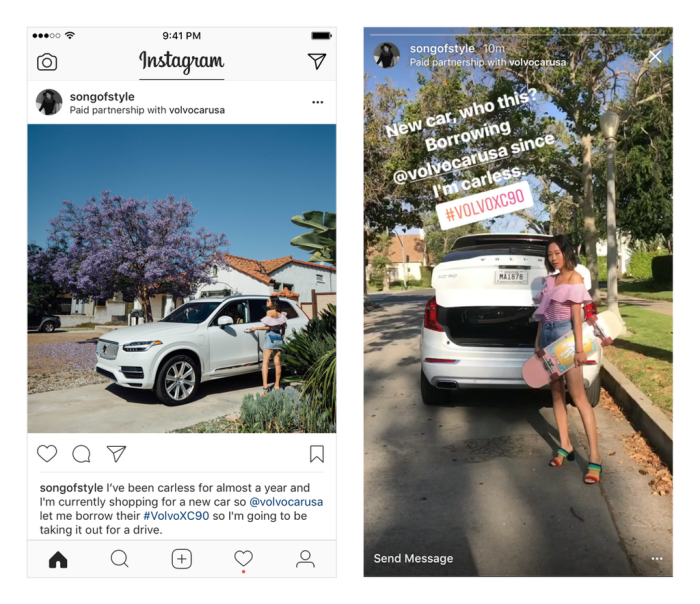 instagram paid partnerships