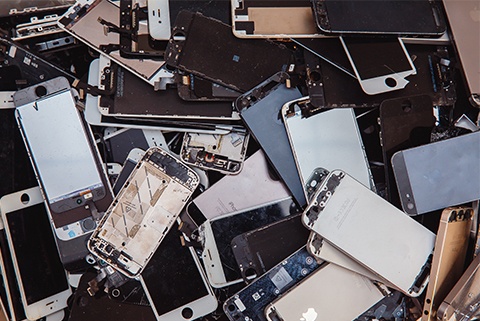Recyclable iphone parts