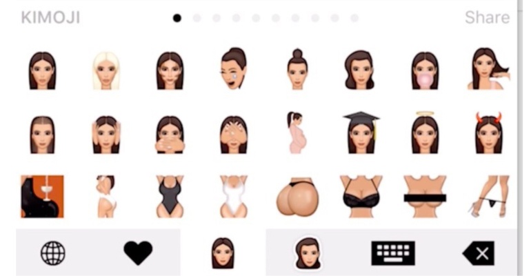 Kim Kardashian's emoji line